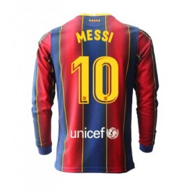 Jalkapallo Pelipaidat FC Barcelona Lionel Messi 10 Kotipaita 2020-2021 Pitkähihainen